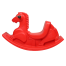 DAZZALING WINNER Horse Rocking Ride On Toys For Toddler (rfl_horse_red) Red image