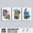 DDecorator Abstract ArtWork (Set of 3) Wall Board And Wall Canvas image