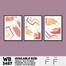 DDecorator Abstract ArtWork (Set of 3) Wall Board And Wall Canvas image