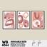 DDecorator Abstract Art Brush Texured (Set of3) Wall Board and Wall Canvas image