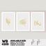 DDecorator Abstract Art (Set of 3) Wall Board And Wall Canvas image