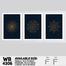 DDecorator Abstract Art (Set of 3) Wall Board And Wall Canvas image