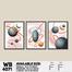 DDecorator Abstract Art (Set of 3) Wall Board and Wall Canvas image