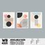 DDecorator Abstract Art (Set of 3) Wall Board And Wall Canvas image