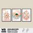 DDecorator Abstract Art Wall Board And Wall Canvas - Set of 3 image