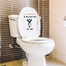 DDecorator Aiming Vinyl Decals Removable Sticker For Washroom image
