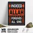 DDecorator Allah - Islamic Religious Wall Board and Wall Canvas image