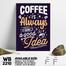 DDecorator Always Coffee - Motivational Wall Board and Wall Canvas image