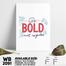 DDecorator Be Bold - Motivational Wall Board and Wall Canvas image