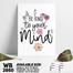 DDecorator Be Kind To Your Mind - Motivational Wall Board and Wall Canvas image