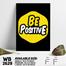 DDecorator Be Positive - Motivational Wall Board and Wall Canvas image