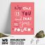 DDecorator Be Powerfull - Motivational Wall Board and Wall Canvas image