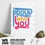 DDecorator Be Proud Of Yourself - Motivational Wall Board and Wall Canvas image