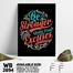 DDecorator Be Stronger - Motivational Wall Board and Wall Canvas image