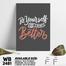 DDecorator Be Yourself - Motivational Wall Board and Wall Canvas image