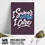 DDecorator Because I Care - Motivational Wall Board and Wall Canvas image
