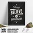 DDecorator Believe - Motivational Wall Board and Wall Canvas image