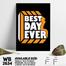 DDecorator Best Day Ever - Motivational Wall Board and Wall Canvas image