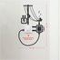 DDecorator Bird on Transmission Tower Switch Socket Wall Sticker image