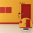 DDecorator Cat And Fish Door Corner Vinyl Decals Removable Wall Sticker image
