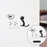 DDecorator Cat And Fish Switch Socket Sticker image