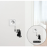DDecorator Cat Staring At Fish Switch Socket Wall Sticker image