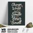DDecorator Change The World - Motivational Wall Board And Wall Canvas image
