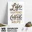 DDecorator Coffee Helps - Motivational Wall Board and Wall Canvas image