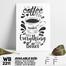 DDecorator Coffee and Everything - Motivational Wall Board and Wall Canvas image