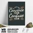 DDecorator Confuse Them With Hard Work - Motivational Wall Board And Wall Canvas image