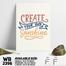 DDecorator Create Your Own Sunshine - Motivational Wall Board and Wall Canvas image