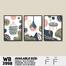 DDecorator Creative Abstract Art (Set of 3) Wall Board And Wall Canvas image