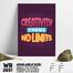 DDecorator Creativity Knows No Limit - Motivational Wall Board and Wall Canvas image