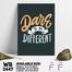 DDecorator Dare to Be Different - Motivational Wall Board and Wall Canvas image