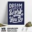 DDecorator Do Hard Work - Motivational Wall Board And Wall Canvas image