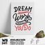 DDecorator Do The Work - Motivational Wall Board And Wall Canvas image