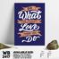 DDecorator Do What You Love - Motivational Wall Board And Wall Canvas image