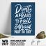 DDecorator Don't Be Afraid - Motivational Wall Board And Wall Canvas image