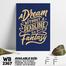 DDecorator Don't Dream Work Hard - Motivational Wall Board and Wall Canvas image