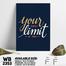 DDecorator Don't Limit Yourself - Motivational Wall Board And Wall Canvas image