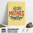 DDecorator Don't Make Mistakes - Motivational Wall Board and Wall Canvas image