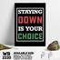 DDecorator Don't Stay Down - Motivational Wall Board And Wall Canvas image