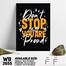 DDecorator Don't Stop - Motivational Wall Board and Wall Canvas image