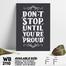 DDecorator Don't Stop - Proud - Motivational Wall Board and Wall Canvas image