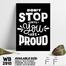DDecorator Don't Stop Until You're Proud - Motivational Wall Board and Wall Canvas image