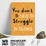 DDecorator Don't Struggle - Motivational Wall Board and Wall Canvas image