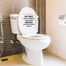 DDecorator Don't Throw Anything Vinyl Decals Removable Sticker For Washroom image