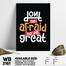 DDecorator Don't be Afraid - Motivational Wall Board and Wall Canvas image