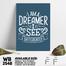 DDecorator Dream Big - Motivational Wall Board And Wall Canvas image