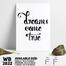 DDecorator Dreams Come True - Motivational Wall Board and Wall Canvas image